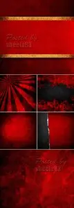 Stock Photo - Red Grunge Backgrounds