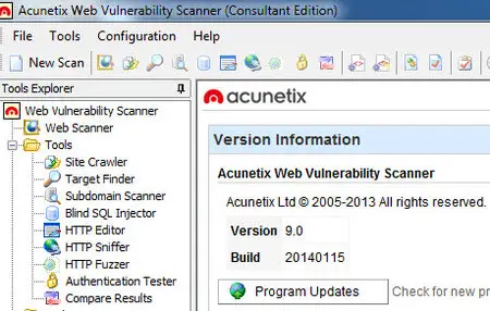 Acunetix Web Vulnerability Scanner Consultant Edition 9.0.20140115