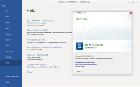 RAM Elements CONNECT Edition V16 Update 5