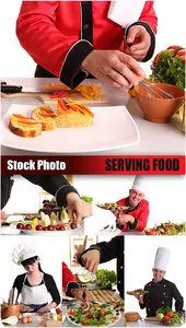 Stock Photo - Serving Food