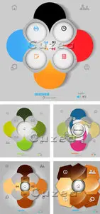 Vector - Social spreadsheet infographics