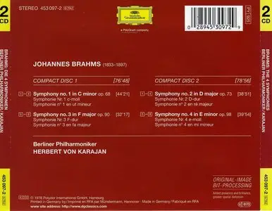 Brahms - Complete Symphonies [Herbert von Karajan, Berliner Philharmoniker] (1998)