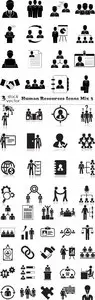 Vectors - Human Resources Icons Mix 3