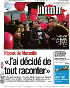 Libération du Lundi 17 Décembre 2012