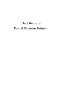 The Library of Daniel Garrison Brinton