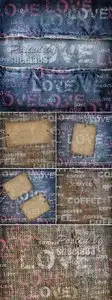 Stock Photo - Vintage Fabric Backgrounds