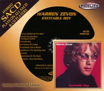 Warren Zevon - Excitable Boy (1978) [2013 Audio Fidelity SACD AFZ 166]