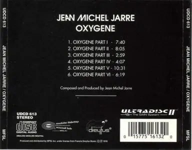 Jean Michael Jarre - Oxygene | ORIGINAL MASTER RECORDING | MFSL | FULL RANGE | SEMI-REPOST