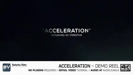 Acceleration // Demo reel - Project for After Effects (VideoHive)