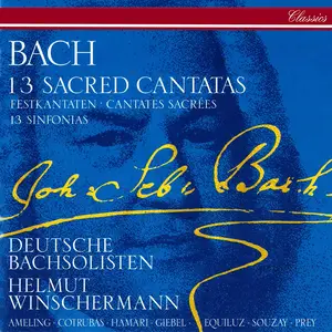 Helmut Winschermann, Deutsche Bachsolisten - Johann Sebastian Bach: 13 Sacred Cantatas [5CDs] (1996)