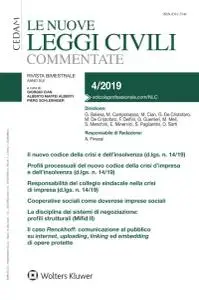 Le Nuove Leggi Civili Commentate - Luglio-Agosto 2019