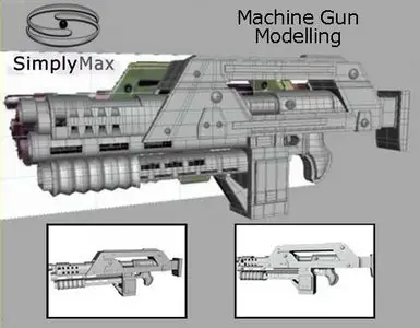 Simply Max Machine Gun Modelling Tutorial, 3DS Max