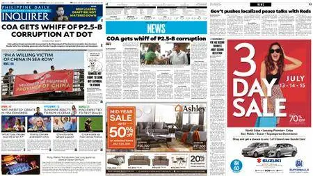 Philippine Daily Inquirer – July 13, 2018