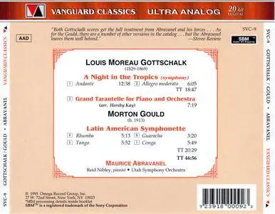 Utah SO, Maurice Abravanel - Louis Moreau Gottschalk: A Night in the Tropics; Morton Gould: Latin American Symphonette (1995)
