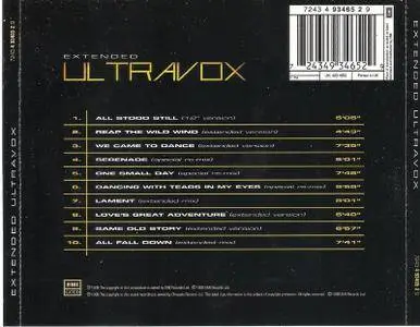 Ultravox - Extended: A Collection Of 12'' Remixes (1998)