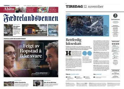 Fædrelandsvennen – 12. november 2019