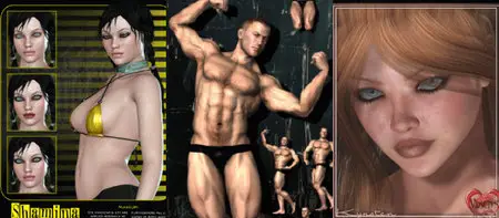 3D: M4 BodyBuilder III | Vixen-RM Kyrsten V4 | FR-Shamina 