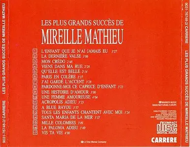 Mireille Mathieu - Les Plus Grands Succes de Mirelle Mathieu (1999)