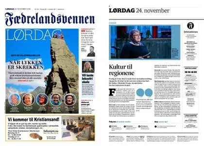 Fædrelandsvennen – 24. november 2018