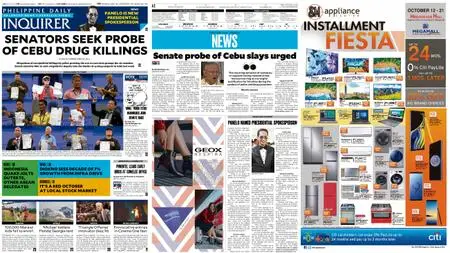 Philippine Daily Inquirer – October 12, 2018