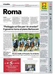 la Repubblica Roma - 30 Agosto 2018