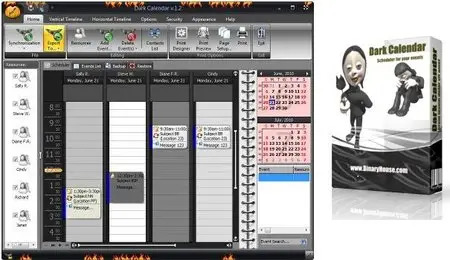 Binary House Software Dark Calendar 1.8 + Portable