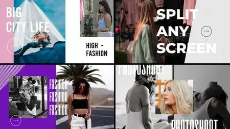 Split Screen Fashion Promo 46584423