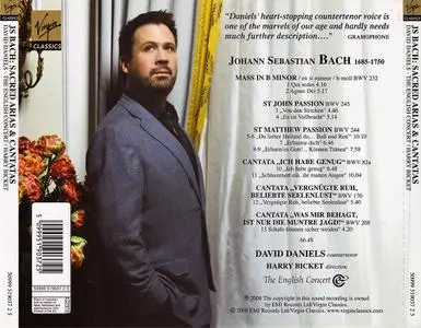 David Daniels, Harry Bicket, The English Concert - Johann Sebastian Bach: Sacred Arias and Cantatas (2008)
