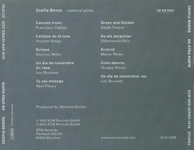 Zsófia Boros - En Otra Parte (2013) {ECM New Series 2328}