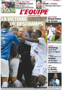 L'Equipe Edition du Jeudi 18 Octobre 2012