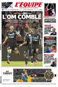 L'Equipe du Lundi 15 Septembre 2014