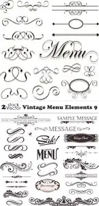 Vectors - Vintage Menu Elements 9
