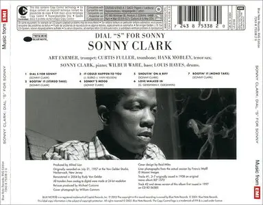 Sonny Clark - Dial ''S'' For Sonny (1957) [RVG Edition, 2005]