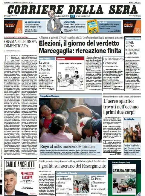 Il Corriere della Sera (07-06-09)