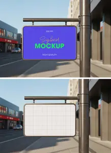 Metal Wayfinding Sign Mockup 1677064240
