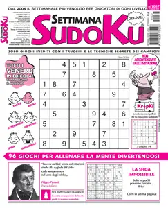 Settimana Sudoku N.1037 - 27 Giugno 2025