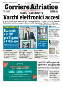 Corriere Adriatico Ascoli - 2 Ottobre 2025