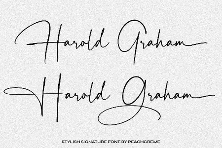 Creative Market - Harold Graham Signature Font - 15413409