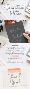 Spirited Notes - Monoline Handwritten 58EGR7A