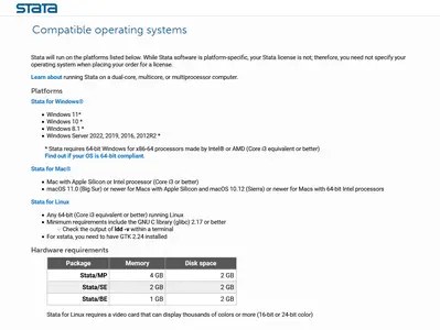 StataCorp Stata 17 (Rev. 21 May 2024)