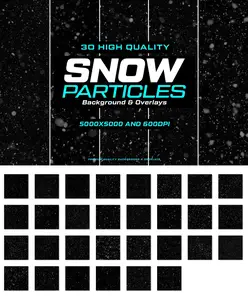 EE - 30 Snow Particles Background & Overlays EXD4KNU