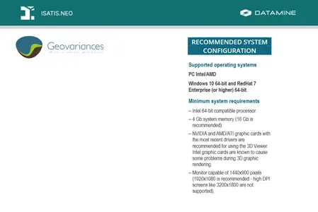 Geovariances ISATIS.NEO Mining Edition 2024.04