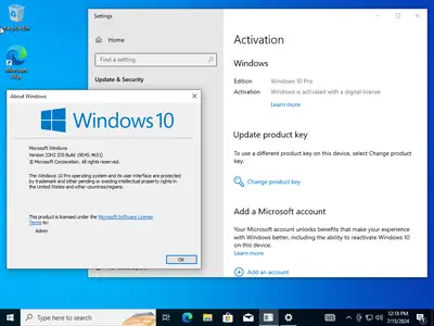 Windows 10 Pro 22H2 build 19045.4651 Preactivated (x64) Multilingual July 2024