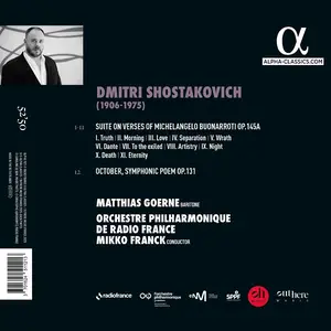 Matthias Goerne, Mikko Franck - Shostakovich: Suite on Verses of Michelangelo Buonarroti; October (2025)