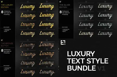 CreativeMarket - 24 Text Layer Styles Bundle