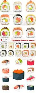 Vectors - Different Realistic Sushi 7