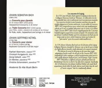 Akademie für Alte Musik Berlin - J.S.Bach: Triple Concerto BWV 1044, Harpsichord Concerto BWV 1052 (2001)
