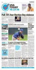 USA Today  October 27 2016