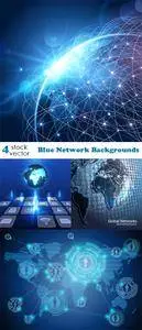 Vectors - Blue Network Backgrounds