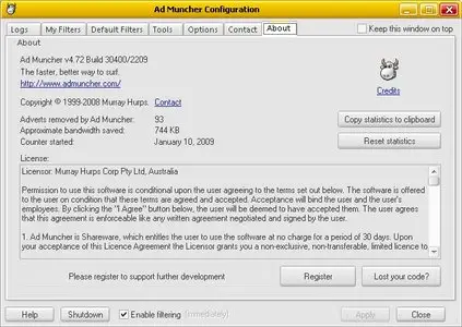 Ad Muncher v4.72 build 30400 with unlimited trial